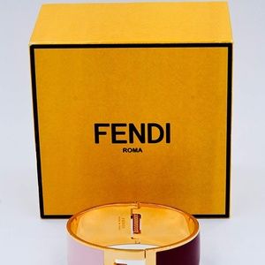 Fendi Jewelry - Fendi Signature FF Logo Click Clack Bangle Fendi Jewelry - Fendi Signature FF Logo Click Clack Bangle